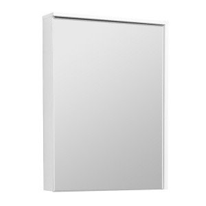 Акватон Стоун 1A231502SX010 Зеркальный шкаф с подсветкой 60*83 см (белый)