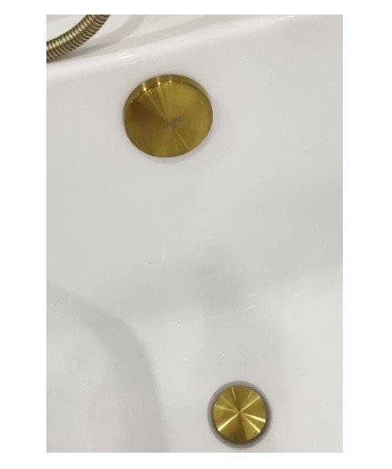 WasserKRAFT A203 Автоматический слив-перелив для ванны (золото матовое ...