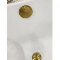 WasserKRAFT A203 Автоматический слив-перелив для ванны (золото матовое)