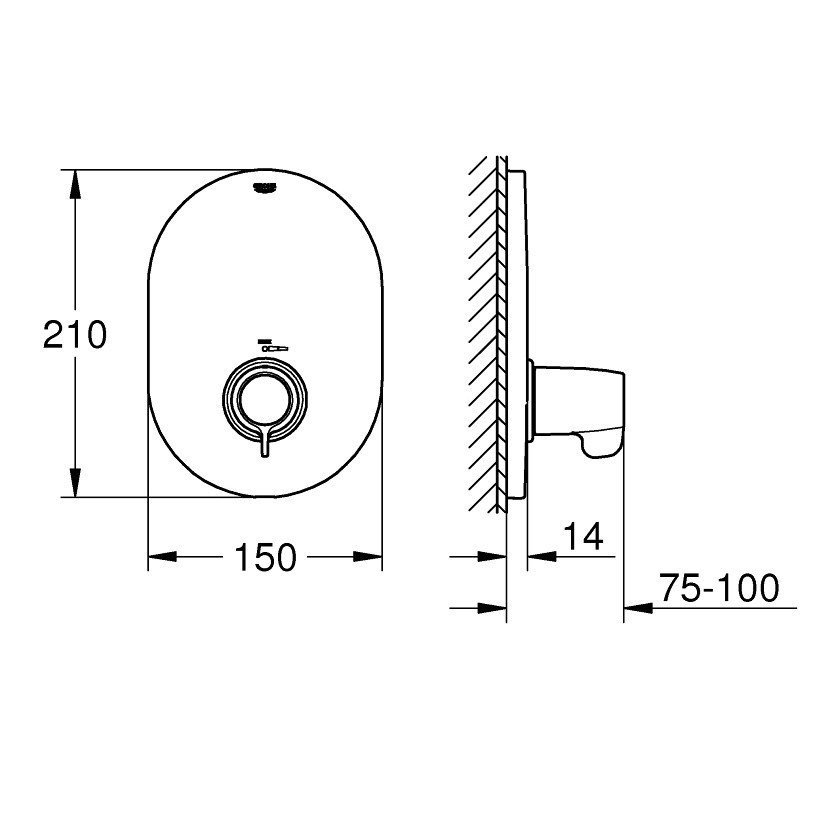 Grohe Grohtherm Special 29096000 Центральный термостат (хром), в ...