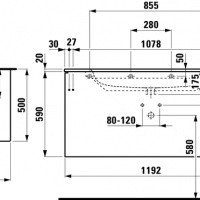 Laufen PRO S 8.6496.3.263.104.1 Тумба с раковиной на 120 см