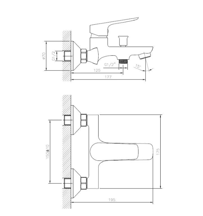 ESKO DELHI DL54 Смеситель для ванны (Хром) , в интернет-магазине ...