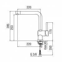 NOBILI Oz T5 OZ913/3T5CR - Смеситель для кухни (хром)