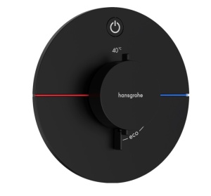 Hansgrohe ShowerSelect Comfort S 15553670 Термостатический смеситель для душа - внешняя часть (чёрный матовый)