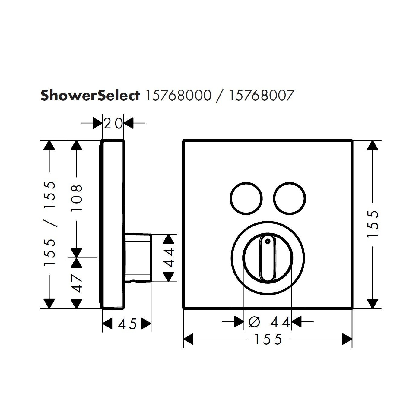 Hansgrohe showerselect. Hansgrohe showerselect