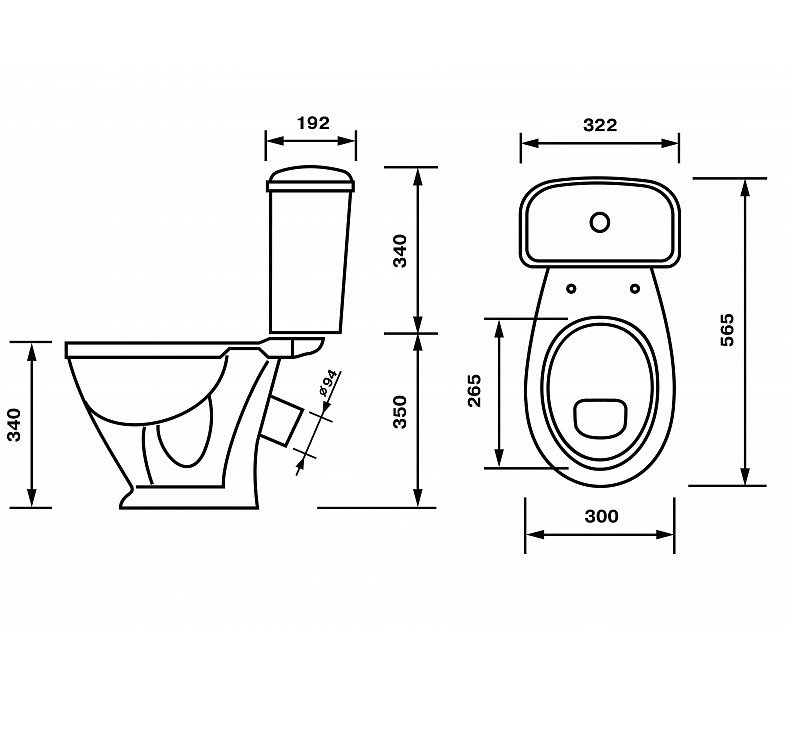 Оскольская керамика Стандарт 47901130022 Детский унитаз-компакт с ...