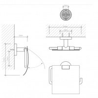 Decor Walther Basic TPH4 0530200 Держатель туалетной бумаги
