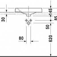 Duravit Architec 032050 Раковина на 50 см