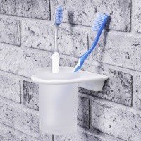WasserKRAFT Kammel K-8328WHITE Стакан для зубных щёток подвесной (белый матовый)