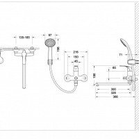 Bravat FIT F6135188CP-LB-RUS Смеситель для ванны (Хром)