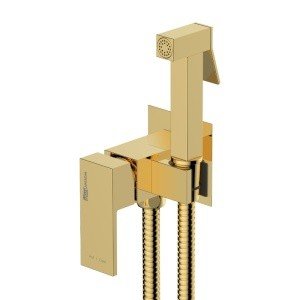 WasserKRAFT A71738 Гигиенический душ - комплект со смесителем (золото)