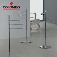 Colombo Design PLANETS B9814 - Стойка с аксессуарами 88 см | держатель для полотенец с мыльницей (хром)