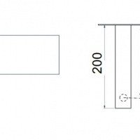 REMER Q-Design QD15KBNPO Настенный смеситель для раковины - внешняя часть (никель шлифованный)