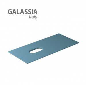 Galassia TABULAE 2053ON -  Керамическая полка 101*46 см | SX-DX реверсивная (цвет: синий матовый)