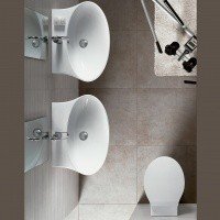 Hatria Nido YXEP01 - Раковина для ванной комнаты 68*48 см (подвесная | накладная)