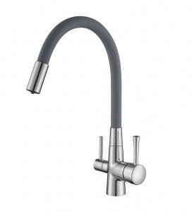 Savol S-L1806-04 Высокий смеситель для кухни с функцией подачи питьевой воды (хром | серый)