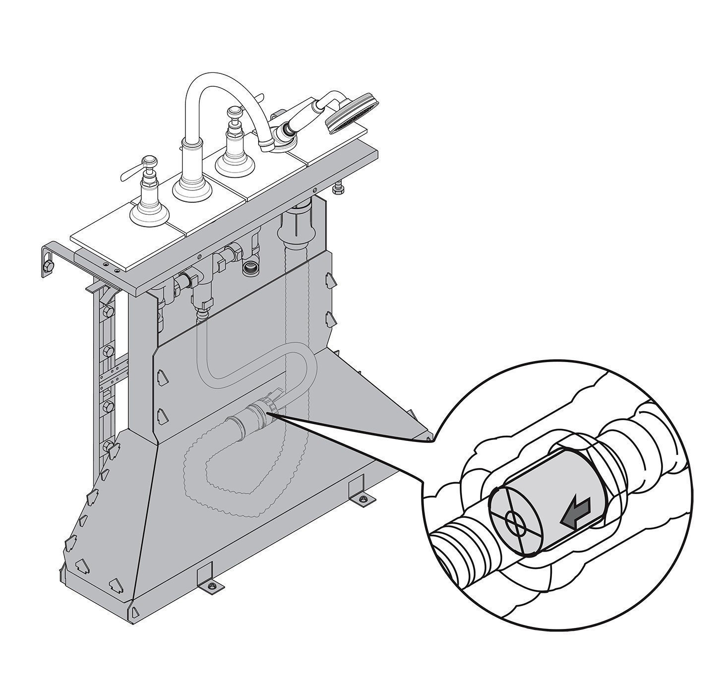 AXOR Montreux 16554950 Смеситель для ванны, монтаж на плиточный бортик ...
