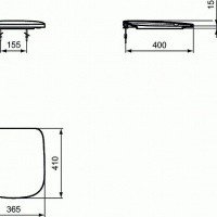 Сиденье c крышкой для унитаза T318601 Ideal Standard Esedra