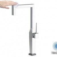 Remer Kitchen Touch-Me QKT72 Высокий смеситель для кухни с сенсорным управлением (хром)