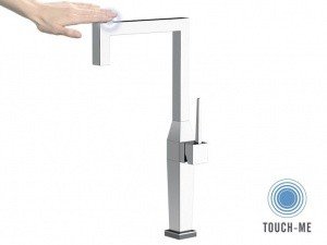 Remer Kitchen Touch-Me QKT72 Высокий смеситель для кухни с сенсорным управлением (хром)