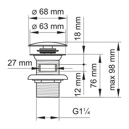 WasserKRAFT A046 Выпуск для раковины с переливом (бронза), купить в ...