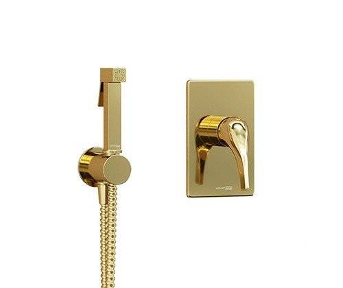 WasserKRAFT Sauer A71097 Гигиенический душ - комплект со смесителем (золото)