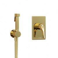 WasserKRAFT Sauer A71097 Гигиенический душ - комплект со смесителем (золото)