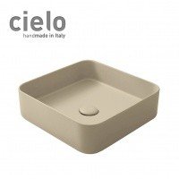 Ceramica CIELO Shui Comfort SHCOLAQ40 LN - Раковина накладная на столешницу 40 * 40 см (Lino)