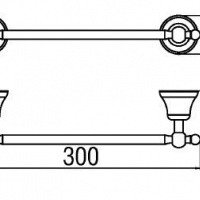 NOBILI ACGR20/300BR Полотенцедержатель