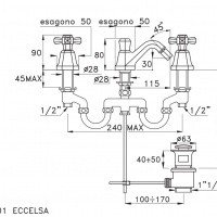 Stella Eccelsa EC 00201 CR00 Смеситель для биде