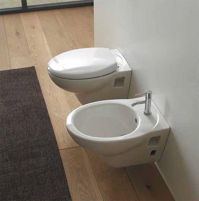 Ceramica GLOBO Lei LE020 - Сиденье с крышкой для унитаза (белый - хром ...