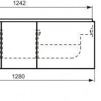 Подстолье для раковины T7224 Ideal Standard Step