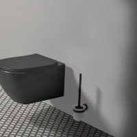 Ideal Standard IOM A9119XG Настенный туалетный ершик (черный матовый)