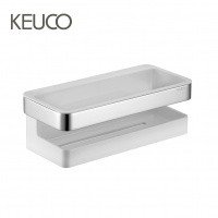 KEUCO Collection Moll 12758010000 Полка - корзинка для душевых принадлежностей (хром | белый)
