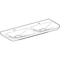 GEBERIT myDay 135430600 Раковина двойная, подвесная 1300*480 мм, в ...