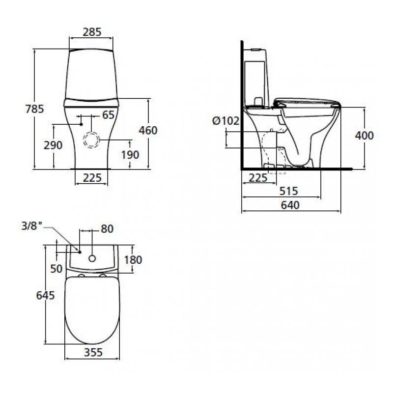 Ideal Standard CONNECT PURE PACK W912201 Унитаз-компакт, в магазине ...