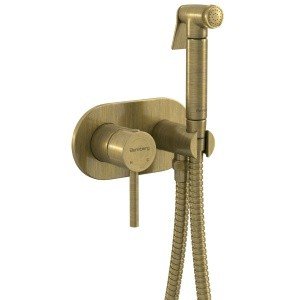 Bennberg 18K113 BRONZE Гигиенический душ встраиваемый комплект со смесителем (цвет бронза)