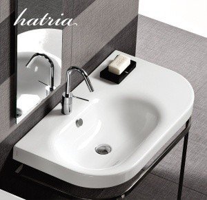 HATRIA Daytime Y0YJ01 Раковина для ванной комнаты 86*50 см, с правым крылом