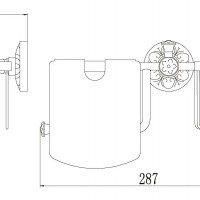 Savol Серия 58A S-L05851A Держатель для туалетной бумаги с держателем освежителя воздуха (хром)