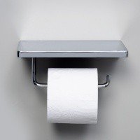 WasserKRAFT K-1425 Держатель туалетной бумаги с полочкой для телефона (хром)