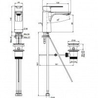 FIMA Carlo Frattini Mast F3131CR Смеситель для раковины