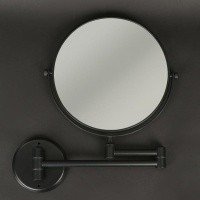 NOFER Reflex 08009.2.N Зеркало косметическое для ванной Ø 200 мм (чёрный)