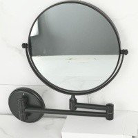 NOFER Reflex 08009.2.N Зеркало косметическое для ванной Ø 200 мм (чёрный)