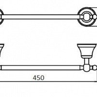 NOBILI ACGR20/450BR Полотенцедержатель, аксессуары для ванной NOBILI