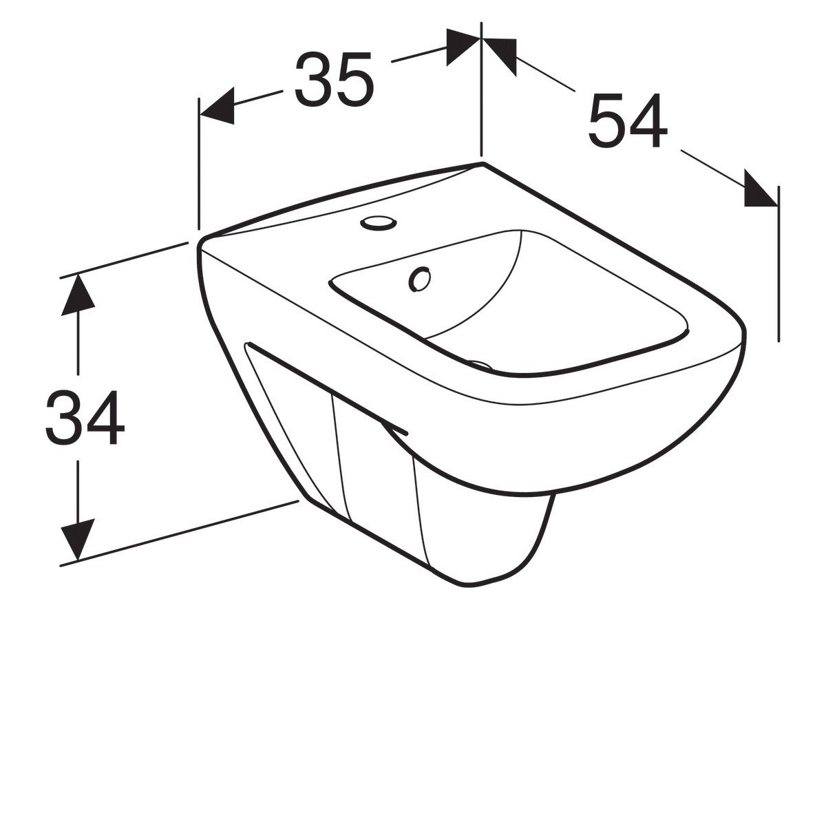 Биде геберит размеры подключения