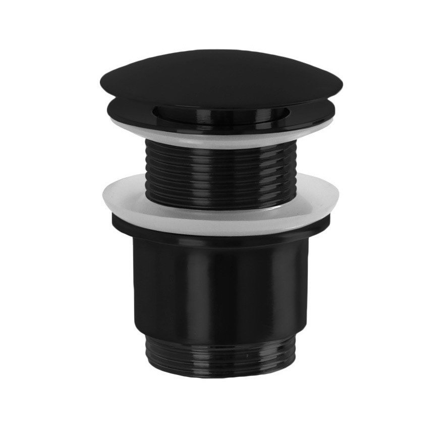Remer 904CC2114NO Выпуск для раковины без перелива (черный матовый ...