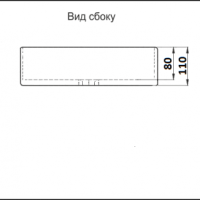CeramaLux N 7050K Раковина накладная на столешницу 51*40 см (белый)