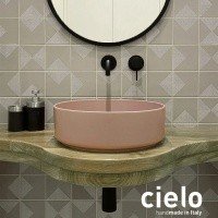 Ceramica CIELO Shui Comfort SHCOLAT40 CP - Раковина накладная Ø 40 см Cipria