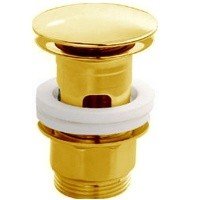 Cisal ZA00162024 Сливной гарнитур | донный клапан - для раковин с переливом (золото)