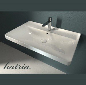 Hatria Canalgrande Y1EK - Раковина для ванной комнаты 80*50 см (цвет: белый глянцевый)